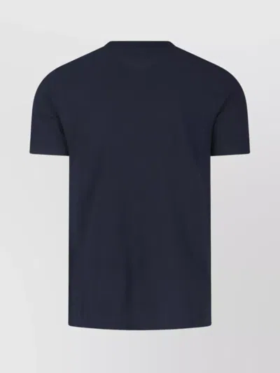 Zanone Crew Neck Short Sleeve Basic T-shirt In Blue
