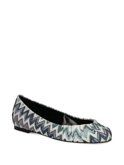 Missoni Zigzag-pattern Ballet Flats In Multi