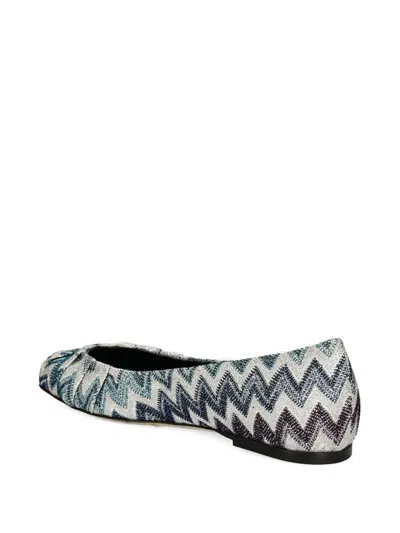 Missoni Zigzag-pattern Ballet Flats In Multi