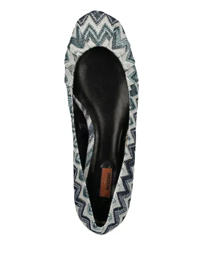 Missoni Zigzag-pattern Ballet Flats In Multi