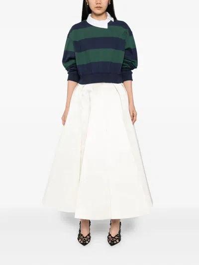 缎面拼接半身裙