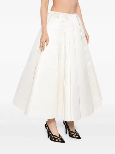 缎面拼接半身裙