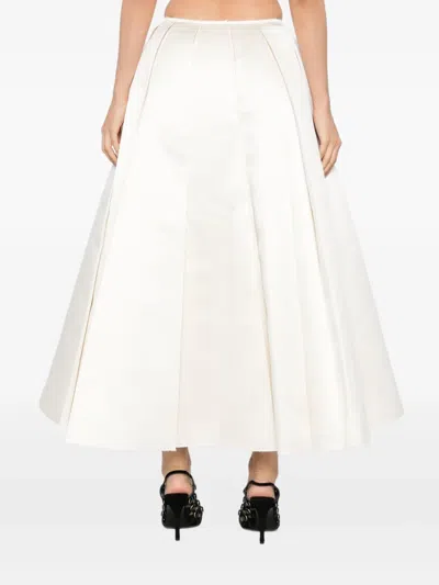 缎面拼接半身裙