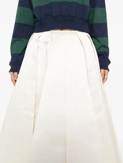 缎面拼接半身裙