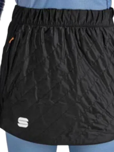 绗缝图案半身裙