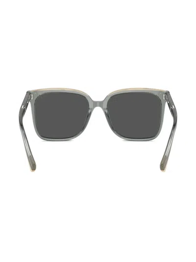 Brunello Cucinelli Sleek Acetate Square Sunglasses In Gray