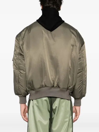 Ground Zero Double-layer Jacket In Green