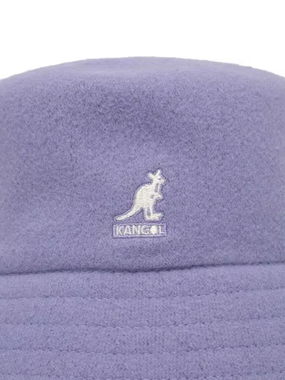 Kangol Logo-patch Bucket Hat In Purple