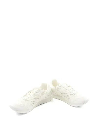 Pre-owned Bottega Veneta Orbit Mesh Sneakers In White