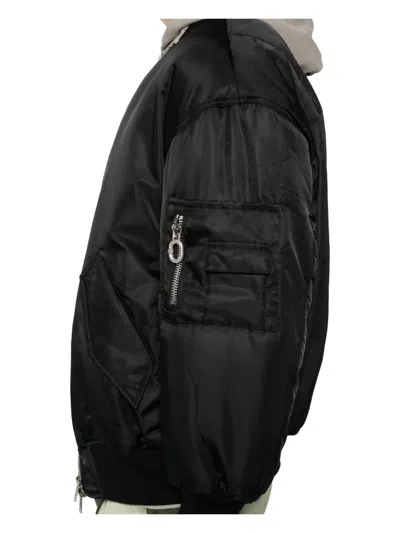 Ground Zero Double-layer Jacket In Black