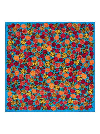 Bimba Y Lola Rose-print Scarf In Multi