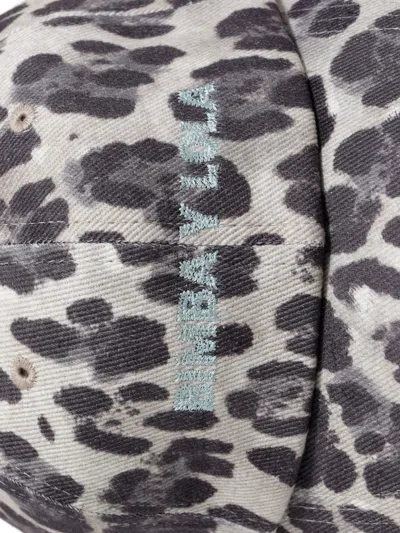 豹纹刺绣棒球帽