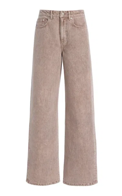 Jeanerica Belem Mid-rise Wide-leg Jeans In Gray