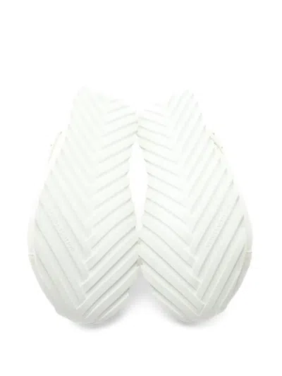 Pre-owned Bottega Veneta Orbit Mesh-panel Sneakers In White