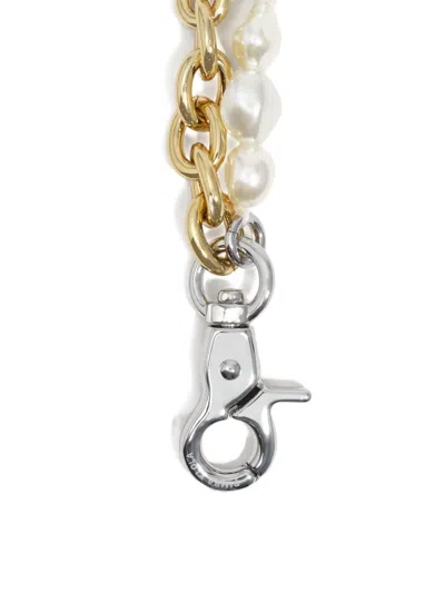 Bimba Y Lola Two-tone Double-layer Chain Bracelet In Gold