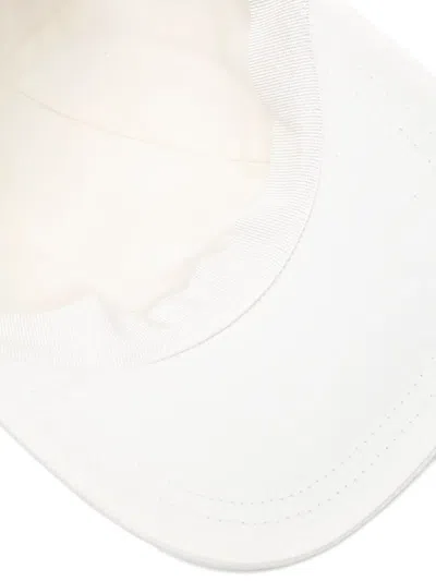 Msgm Embroidered-logo Baseball Cap In White