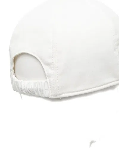 Msgm Embroidered-logo Baseball Cap In White