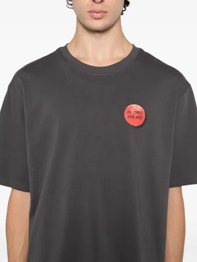 Ground Zero Printed T-shirt In Gray