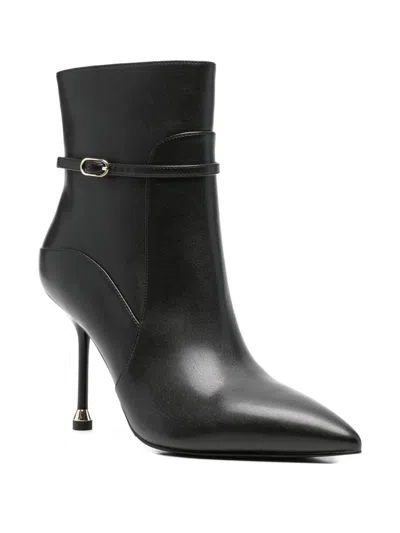 Liu •jo Pointed Toe Ankle Boots With Stiletto Heel In Black