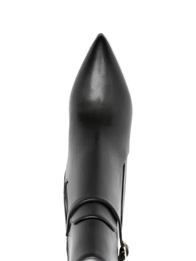 Liu •jo Pointed Toe Ankle Boots With Stiletto Heel In Black