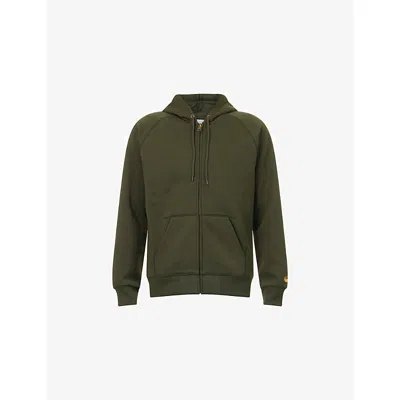 Carhartt Work In Progress Chase Cotton Blend Zip-up Hoodie In Green