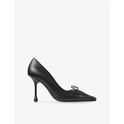 Jimmy Choo Scarlett 95 Leather Pumps In Black