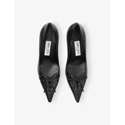Jimmy Choo Scarlett 95 Leather Pumps In Black