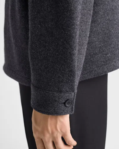 Prada Patch-pocket Button Shirt In Gray