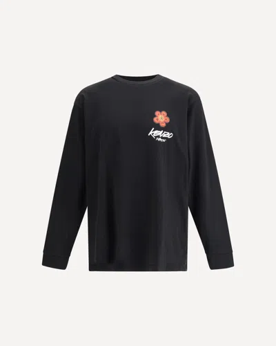 Kenzo Futura 2000 Long-sleeved T-shirt In Black