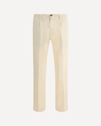 Germano Cotton Slim Pants In Neutral