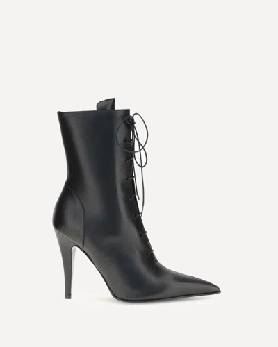 Alexander Mcqueen Leather Ankle Boots In Multi