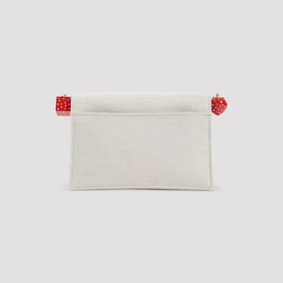 Jacquemus Round Square Chain Strap Clutch Bag In Gray