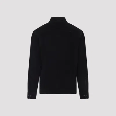 C.p. Company Corduroy Overshirt With Pointed Collar In Black