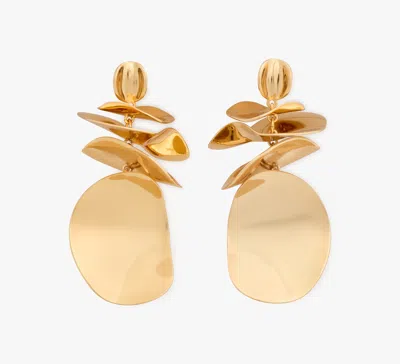Kate Spade New York Snack Time Potato Chip Statement Drop Earrings In Gold