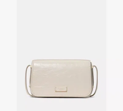 Kate Spade Liv Crinkle Patent Crossbody Bag In Neutral