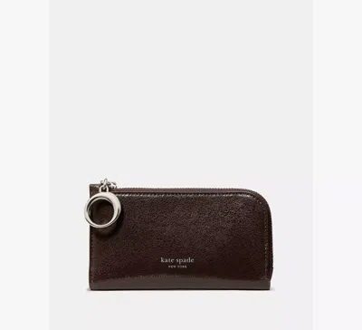 Kate Spade Halo Glazed Small Bifold Wallet In Brown