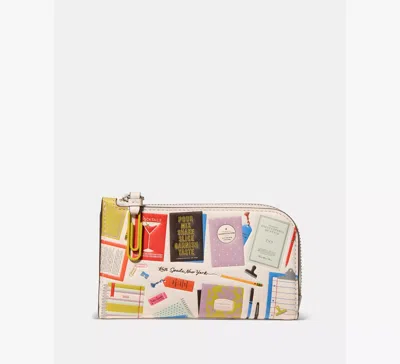 Kate Spade Page Turner Small Bifold Wallet In Neutral