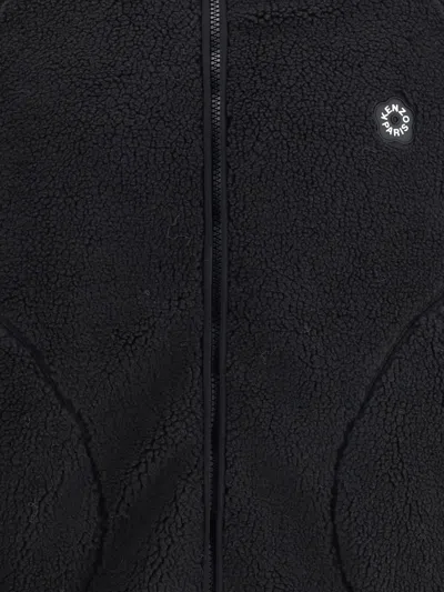Kenzo Boke Flower 2.0 Zip-up Fleece Hoodie In Black