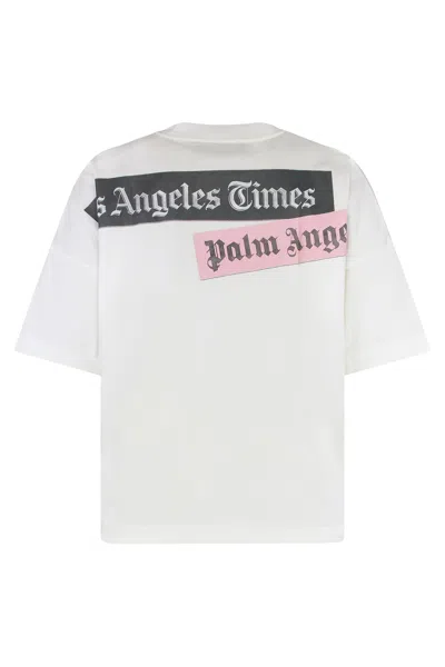 Palm Angels Paxlatimes News Over T-shirt In White