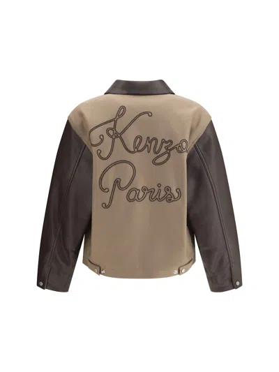 Kenzo Giubbino Blouson Taupe In Multi