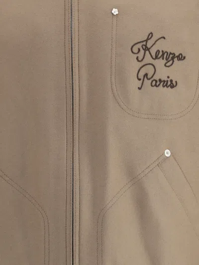 Kenzo Giubbino Blouson Taupe In Multi