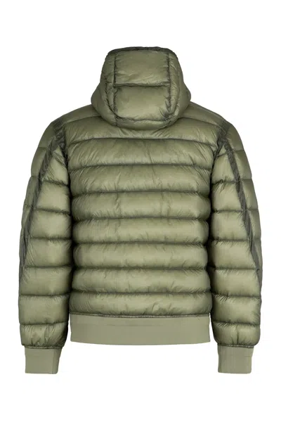 C.p. Company C.p.company Hooded Jacket With Lens Detail In Green