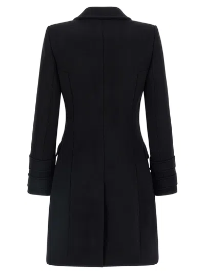 Balmain 10 Buttons Coat In Virgin Wool And Cashmere Women In Black