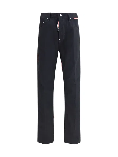 Dsquared2 Dsquared Black Denim Dsquared X Magliano Protesta 642 Jeans In Black