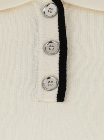 Pinko Pull Polo In Neutral