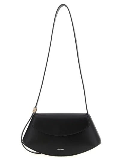 Jil Sander Small Crossbody Bag Adjustable Strap In Black