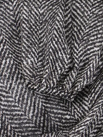 Dolce & Gabbana Dolce&gabbana Women Silk Chiffon Blouse In Black