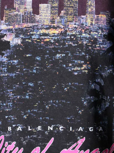 Balenciaga Layered Construction Shirt Featuring Patch Pocket In Black