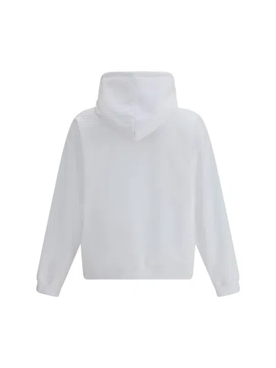 Dsquared2 D2 X Magliano White Hoodie With Drawstring Hood With Maxi Print On The Front In Cotton Man In White