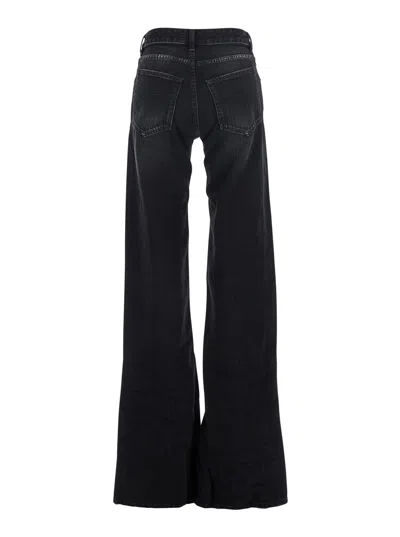 Balenciaga Wide Leg Pants In Black